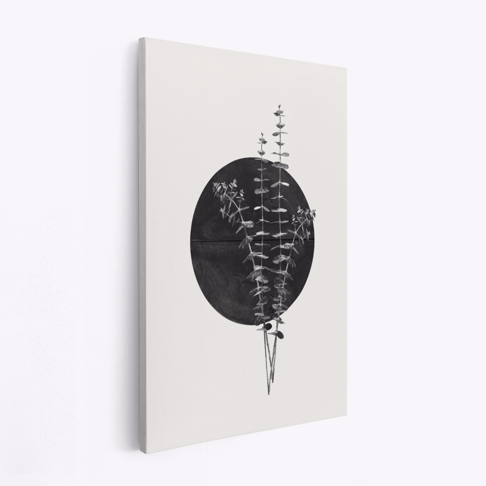 Canvas taulu - Plant and Black Sun