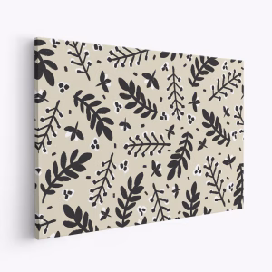 Canvas taulu - Branches on Beige Background Square