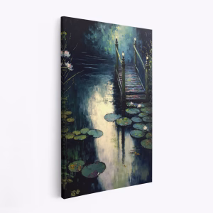 Canvas taulu - Footbridge By The Water