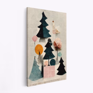 Canvas taulu - Cute Pine Tree Composition