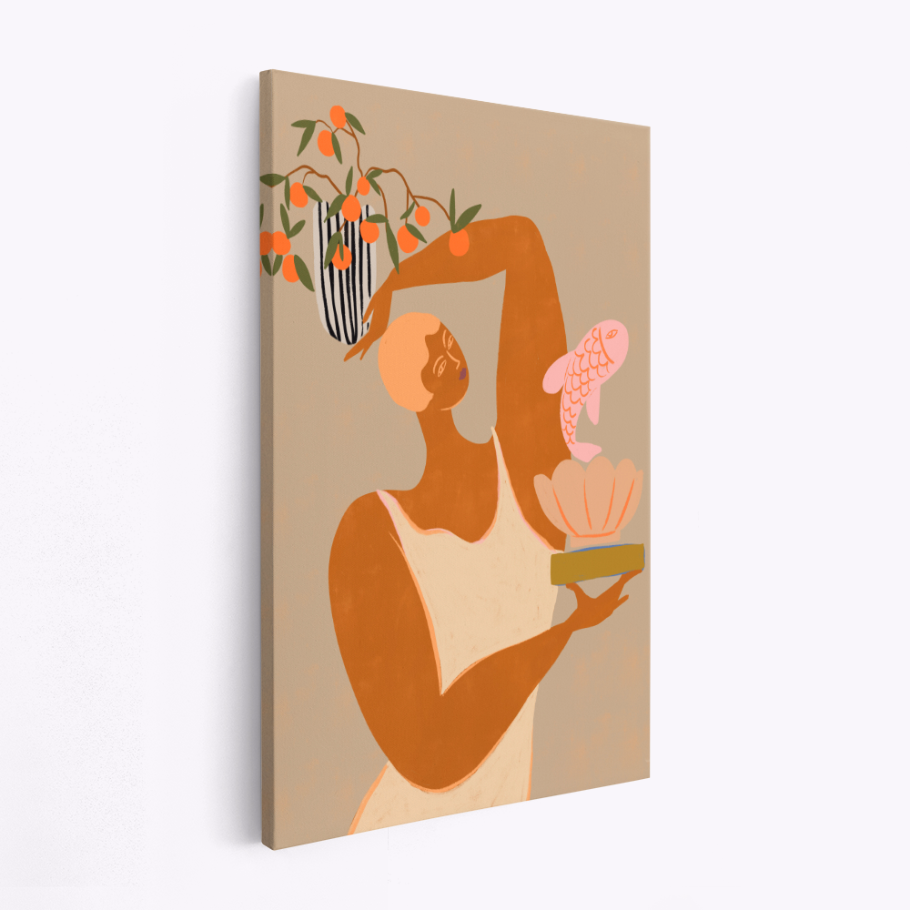 Canvas taulu - Fish And Oranges