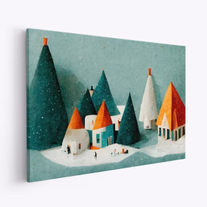 Canvas taulu - Cute Paper Village