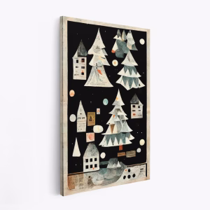 Canvas taulu - A Paper Village At Night