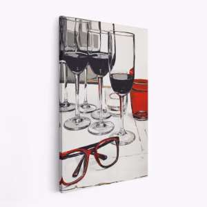 Canvas taulu - Still Life With Red Glasses