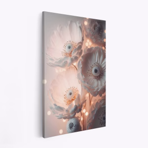 Canvas taulu - Glowing Patel Pink Flowers