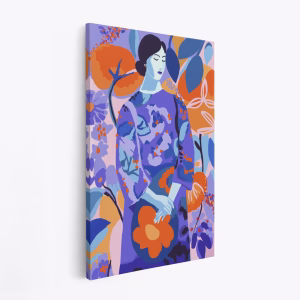Canvas taulu - Woman In Flower Garden