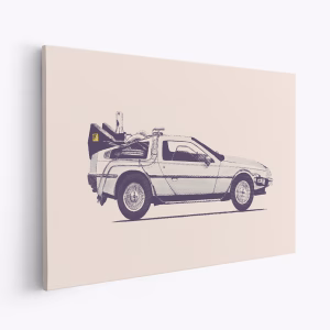 Canvas taulu - Delorean