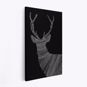 Canvas taulu - Stag Black