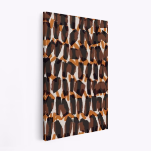 Canvas taulu - Brown Orange Brush Strokes