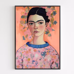 Juliste - Young Frida (Peach)