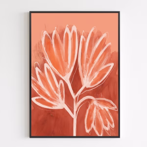 Juliste - Peachy Flowers