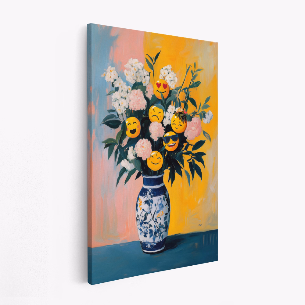 Canvas taulu - Floral Emojis