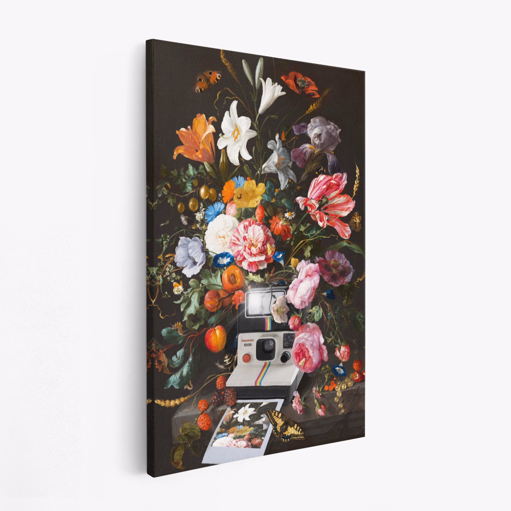 Canvas taulu - Floral Instant Photo