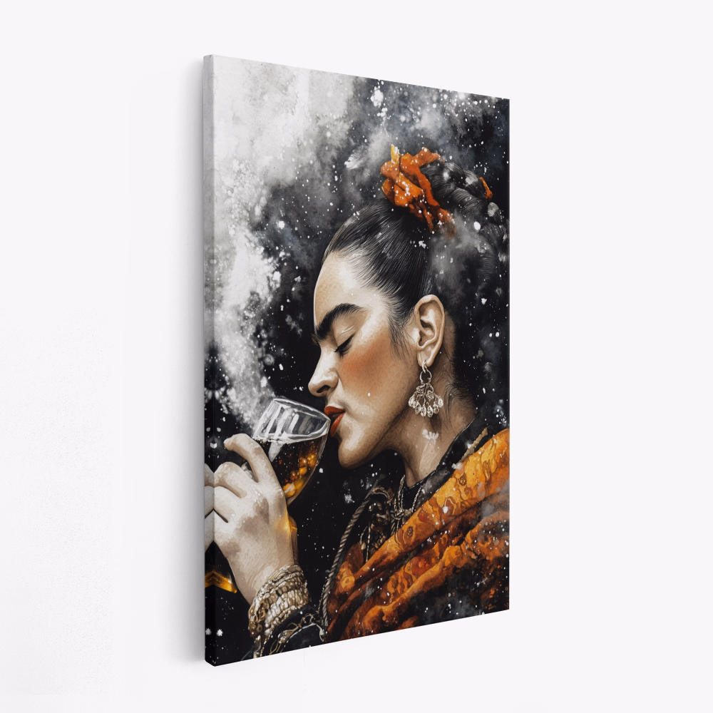 Canvas taulu - Frida with drink