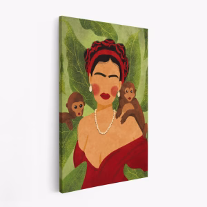 Canvas taulu - Frida and Monkeys