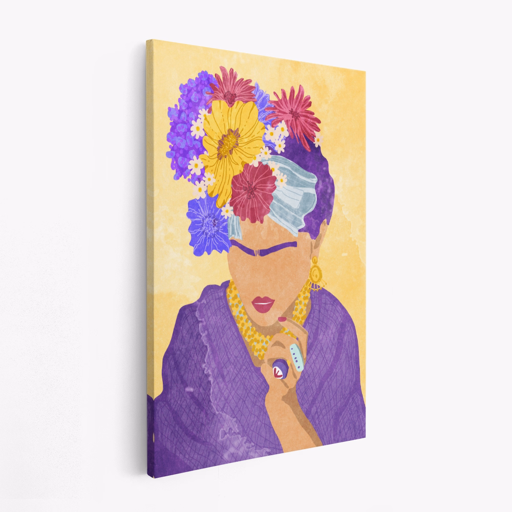 Canvas taulu - Frida and flowers