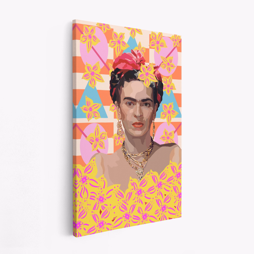 Canvas taulu - Frida with flowers