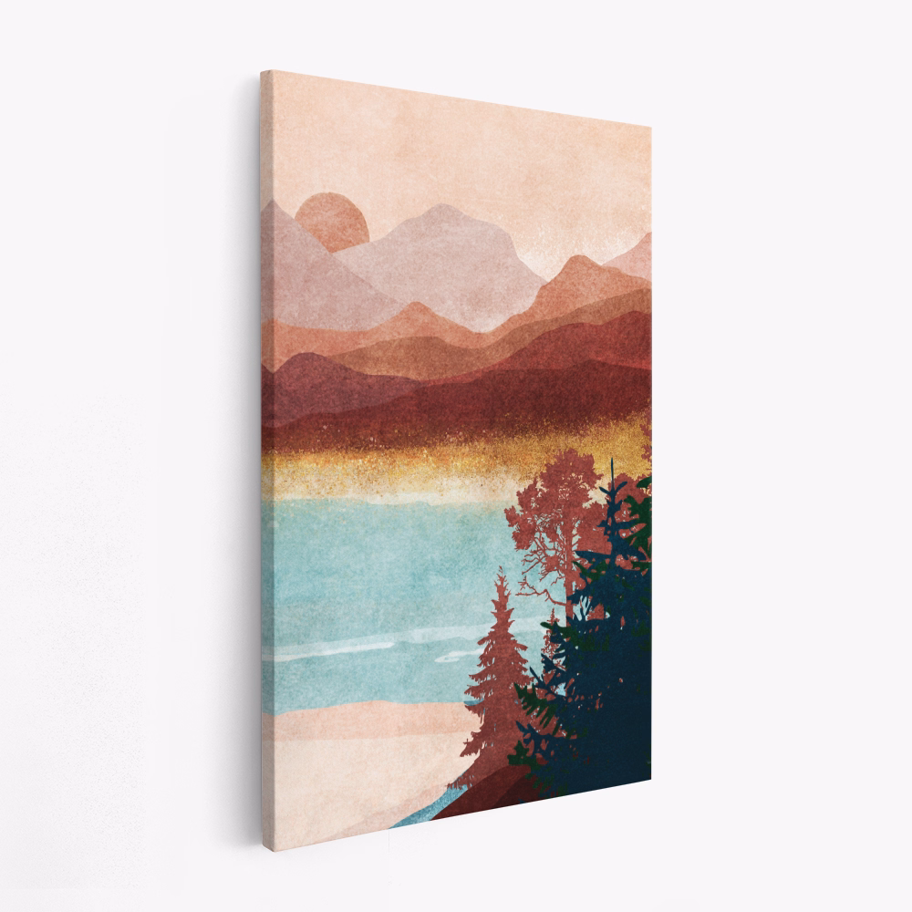 Canvas taulu - Misty Mountain Dawn