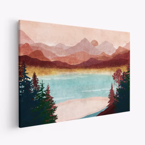 Canvas taulu - Mountain Dawn Serenity